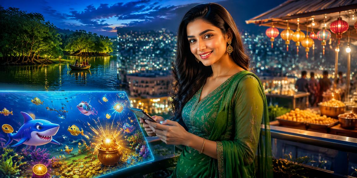 সিলেটে ফিশিং গেম নাইট মার্কেট